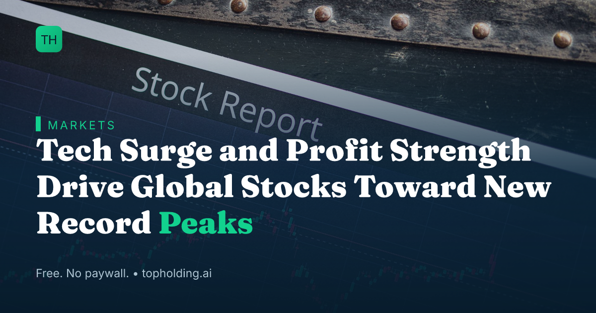 Tech Surge and Profit Strength Drive Global Stocks Toward New Record Peaks