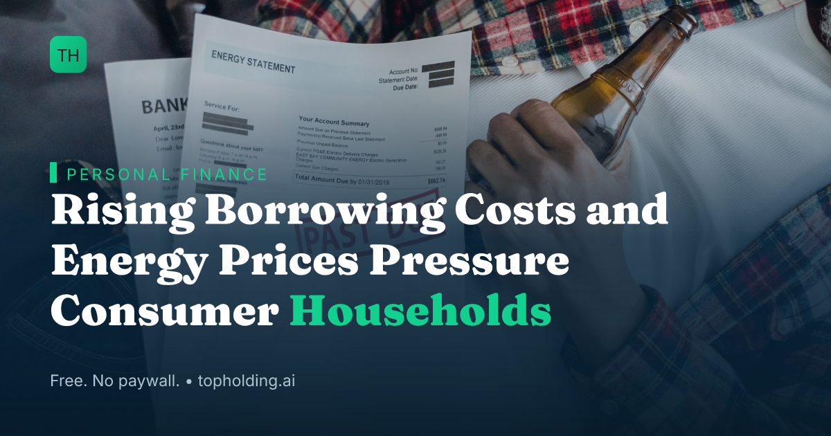 Rising Borrowing Costs and Energy Prices Pressure Consumer Households
