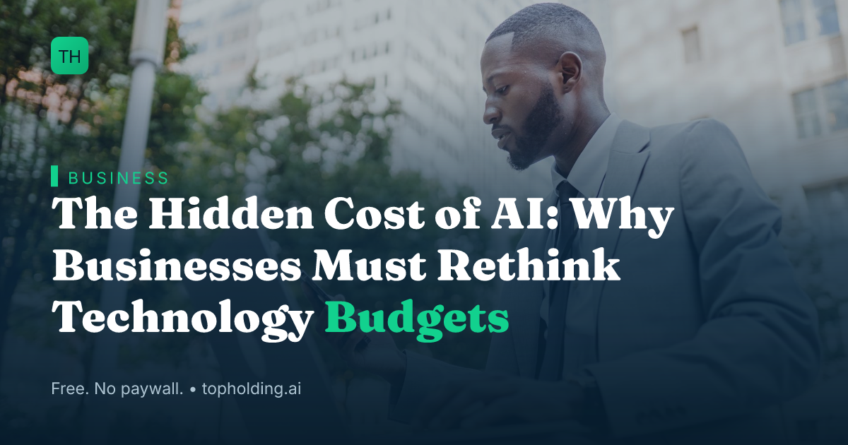 The Hidden Cost of AI: Why Businesses Must Rethink Technology Budgets
