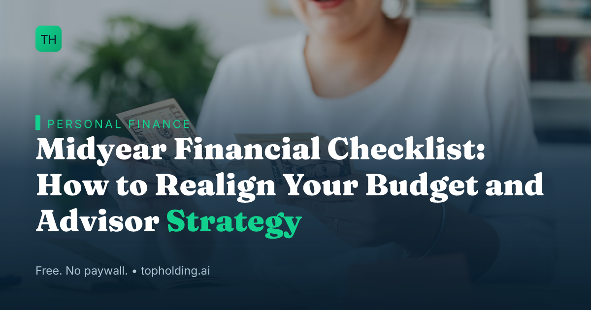 Midyear Financial Checklist: How to Realign Your Budget and Advisor Strategy
