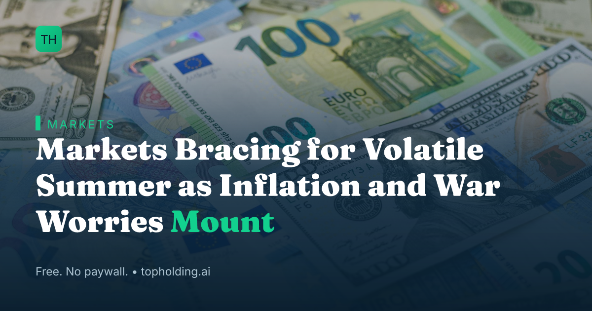 Markets Bracing for Volatile Summer as Inflation and War Worries Mount