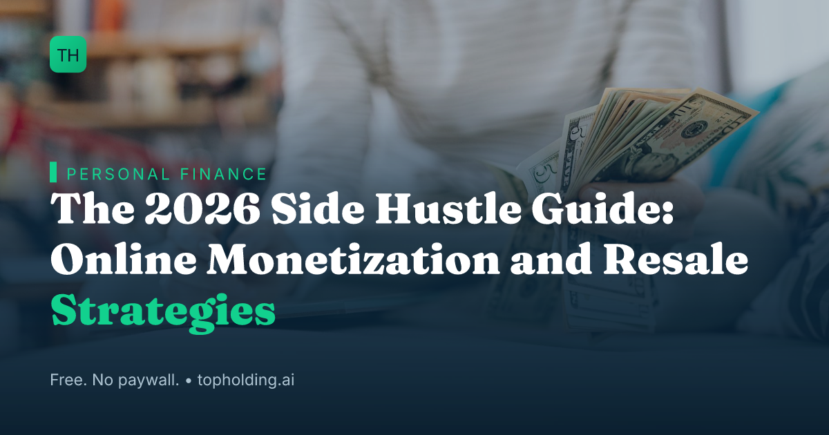 The 2026 Side Hustle Guide: Online Monetization and Resale Strategies