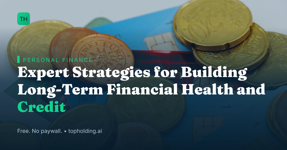Expert Strategies for Building Long-Term Financial Health and Credit