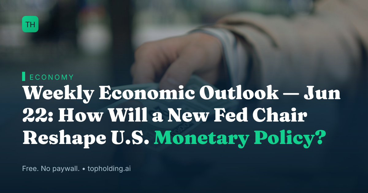 Weekly Economic Outlook — Jun 22: How Will a New Fed Chair Reshape U.S. Monetary Policy?