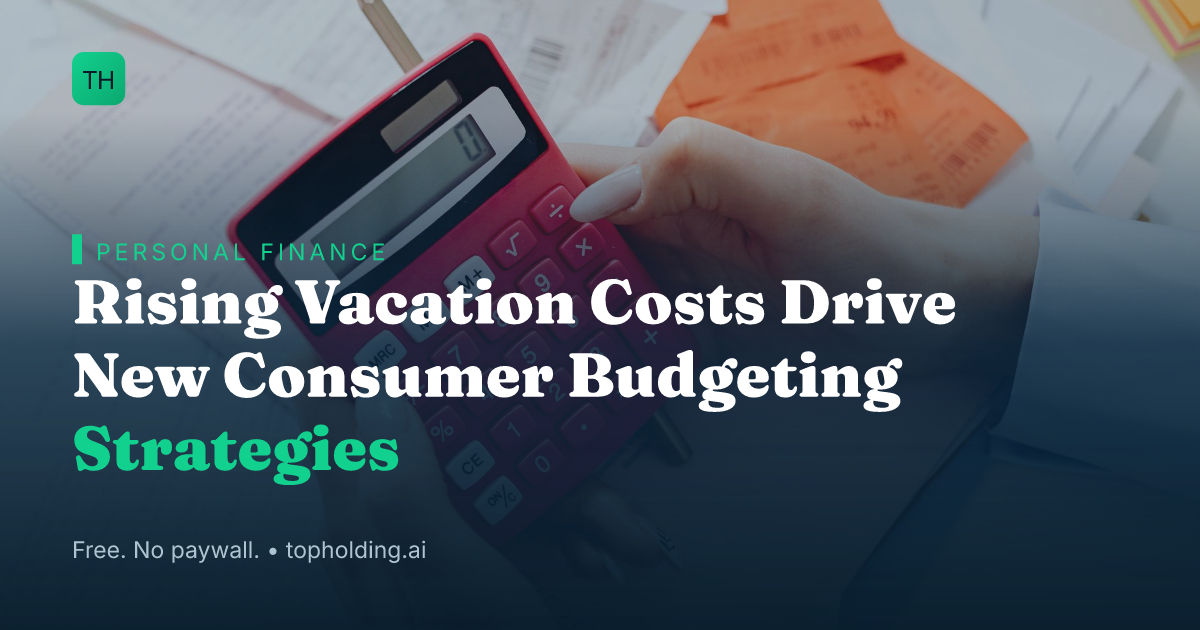 Rising Vacation Costs Drive New Consumer Budgeting Strategies