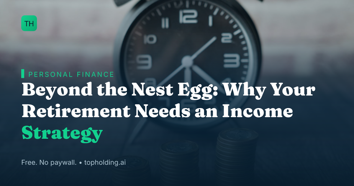 Beyond the Nest Egg: Why Your Retirement Needs an Income Strategy
