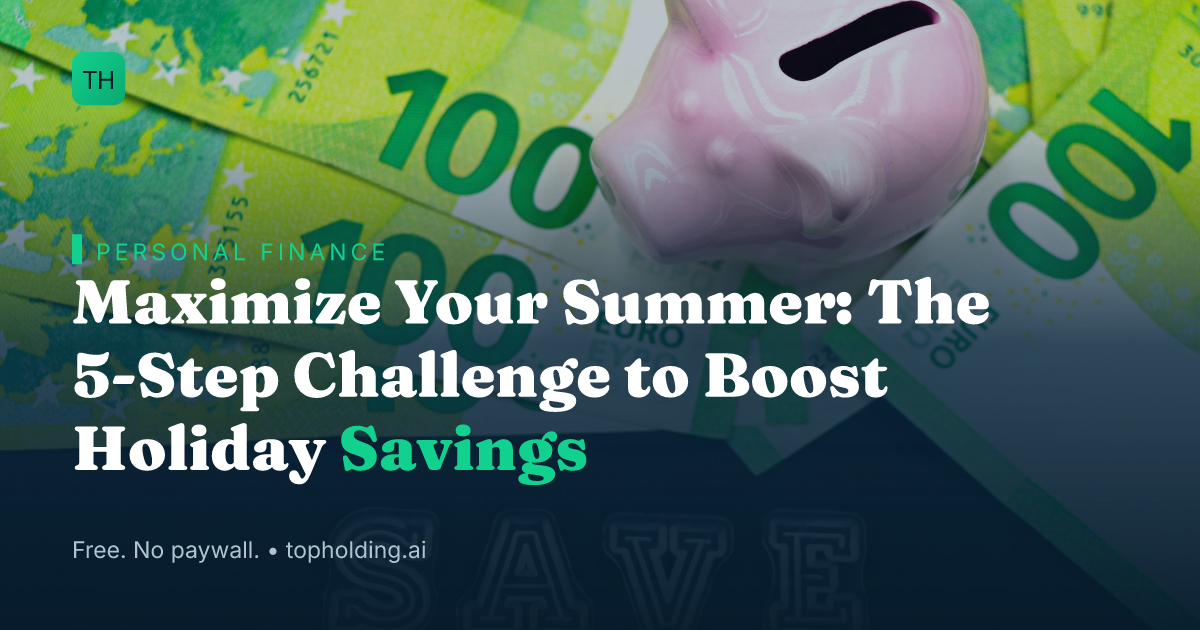 Maximize Your Summer: The 5-Step Challenge to Boost Holiday Savings
