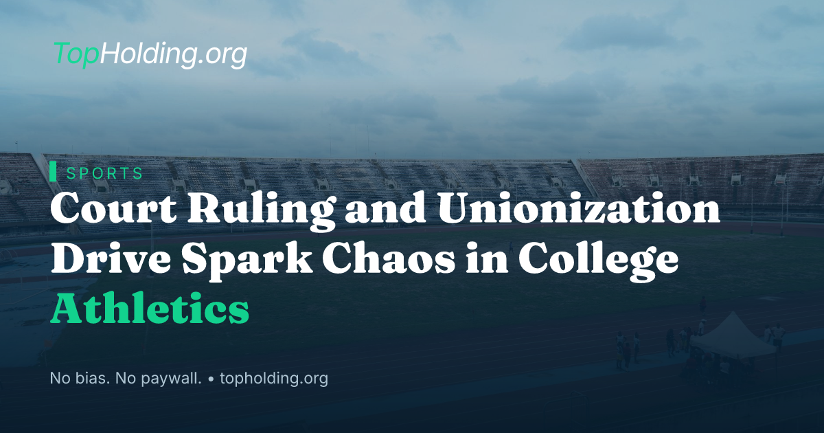 Court Ruling and Unionization Drive Spark Chaos in College Athletics
