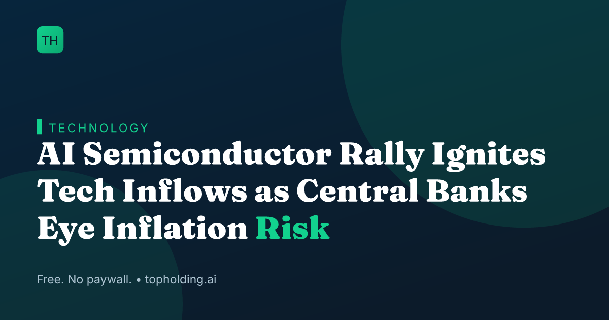 AI Semiconductor Rally Ignites Tech Inflows as Central Banks Eye Inflation Risk