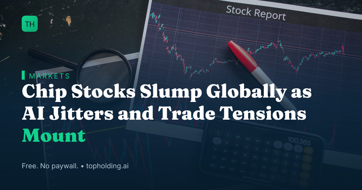 Chip Stocks Slump Globally as AI Jitters and Trade Tensions Mount