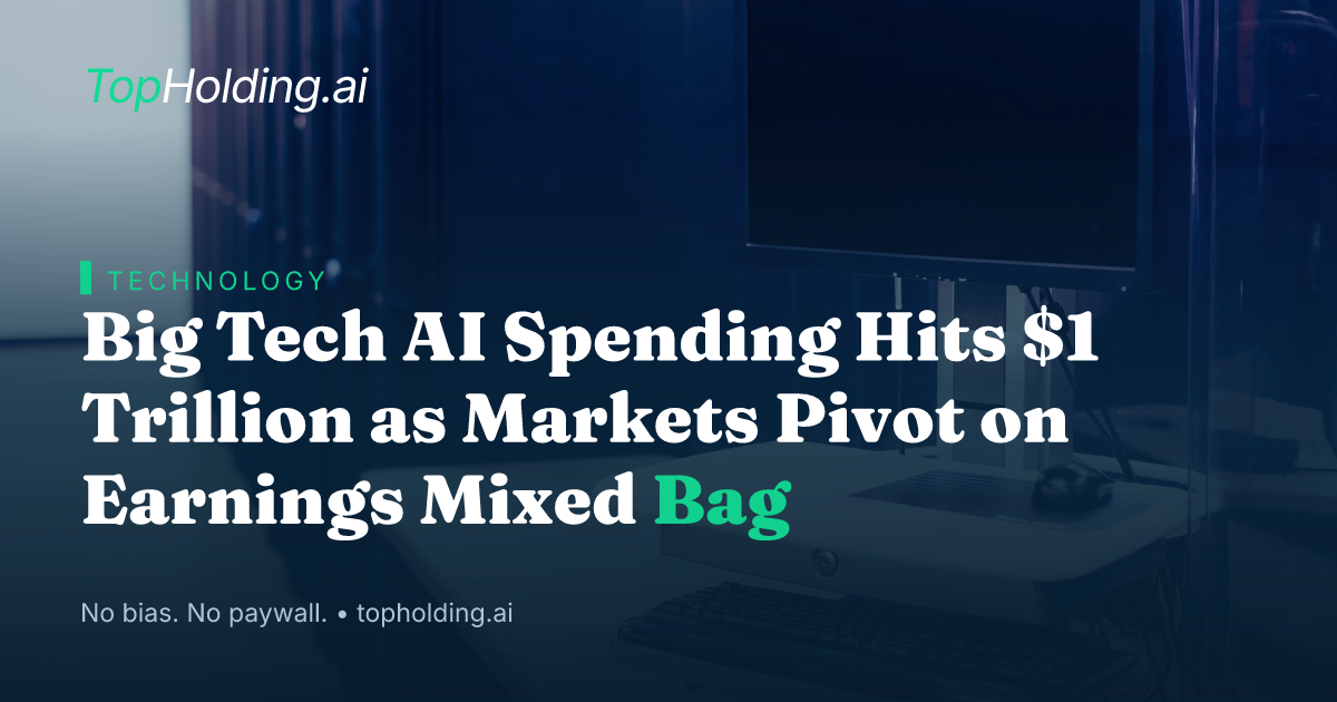 Big Tech AI Spending Hits $1 Trillion as Markets Pivot on Earnings Mixed Bag