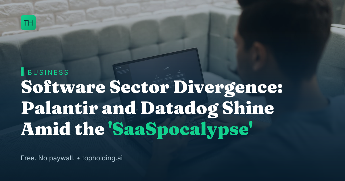 Software Sector Divergence: Palantir and Datadog Shine Amid the 'SaaSpocalypse'