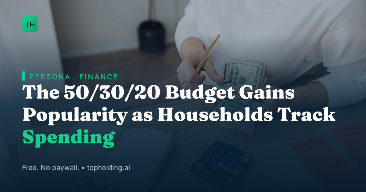 The 50/30/20 Budget Gains Popularity as Households Track Spending