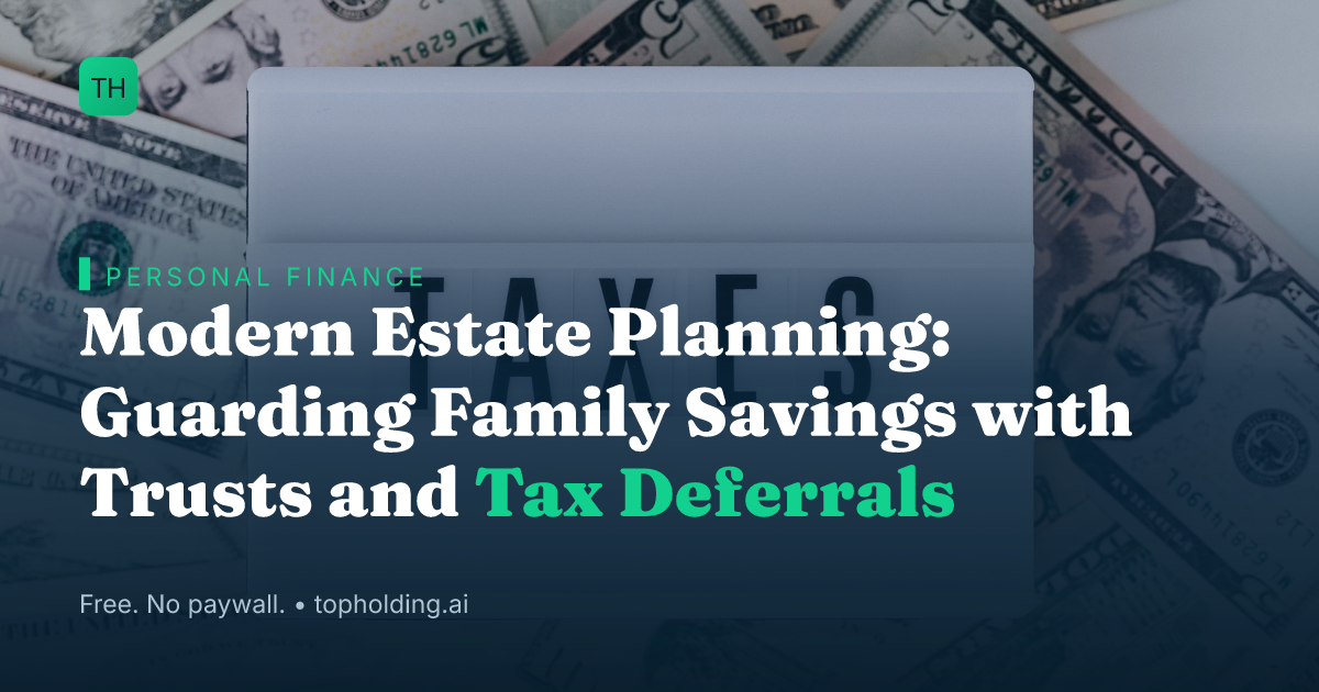 Modern Estate Planning: Guarding Family Savings with Trusts and Tax Deferrals