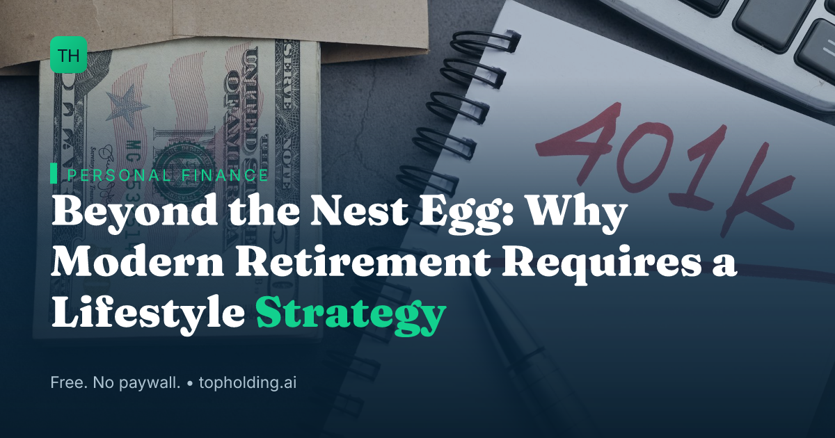 Beyond the Nest Egg: Why Modern Retirement Requires a Lifestyle Strategy