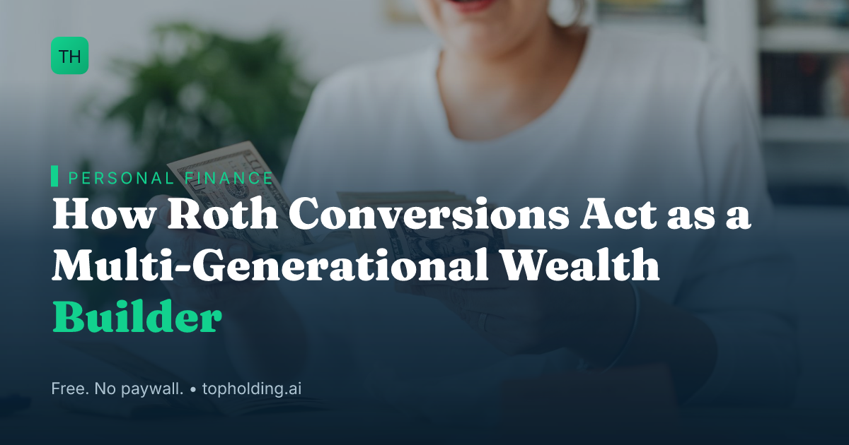 How Roth Conversions Act as a Multi-Generational Wealth Builder