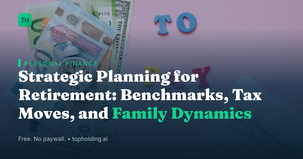 Strategic Planning for Retirement: Benchmarks, Tax Moves, and Family Dynamics