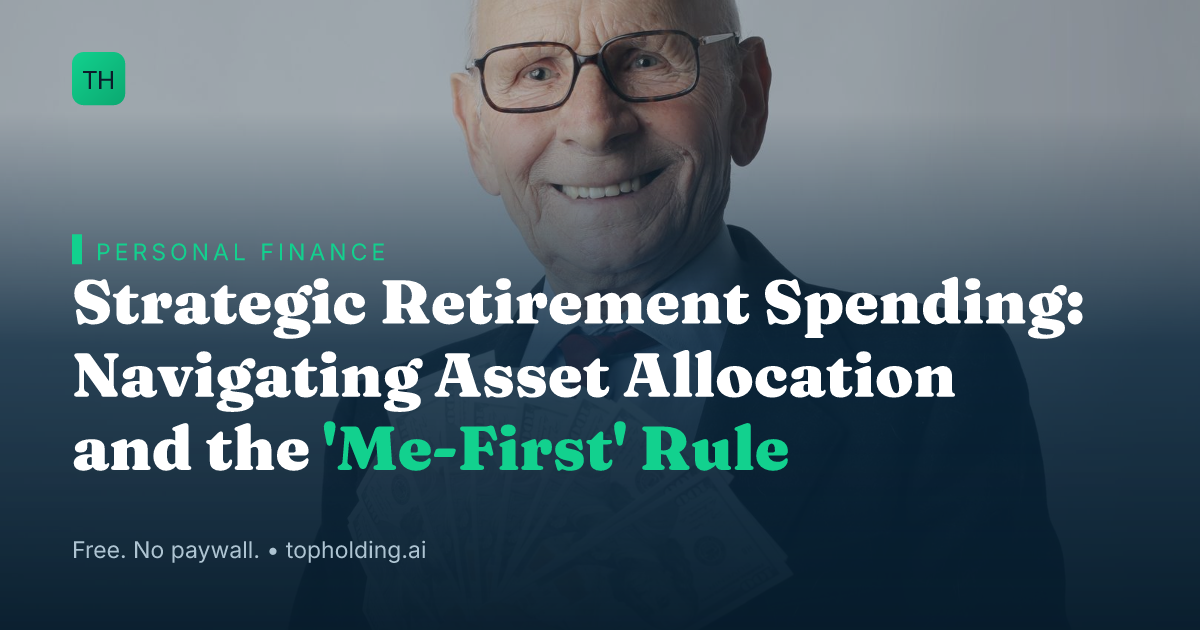 Strategic Retirement Spending: Navigating Asset Allocation and the 'Me-First' Rule