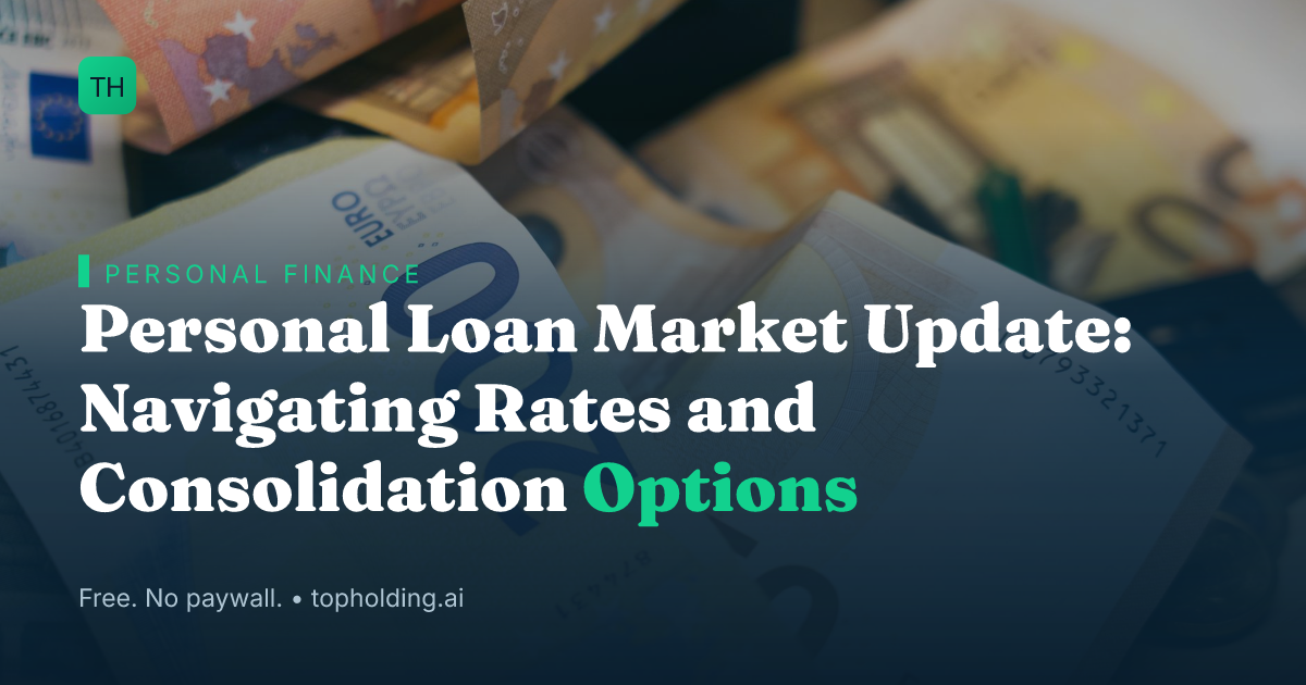 Personal Loan Market Update: Navigating Rates and Consolidation Options