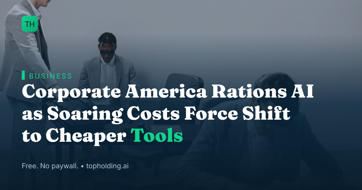Corporate America Rations AI as Soaring Costs Force Shift to Cheaper Tools