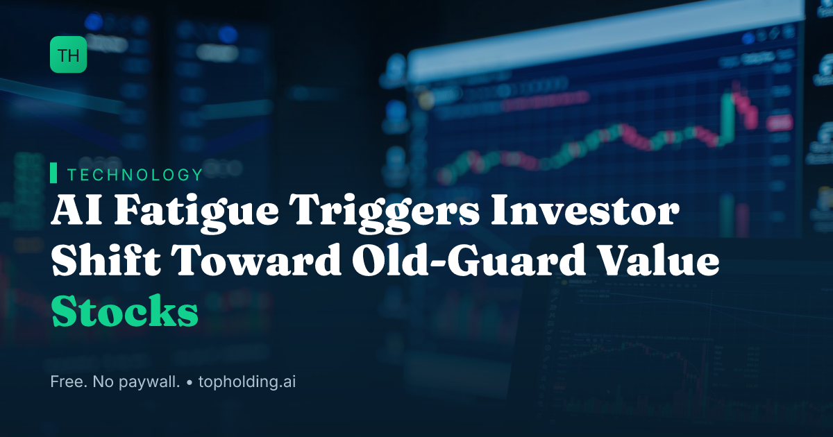 AI Fatigue Triggers Investor Shift Toward Old-Guard Value Stocks