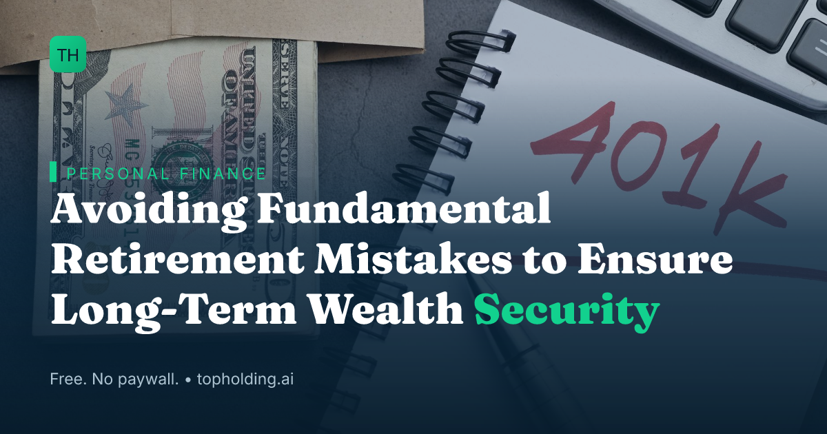 Avoiding Fundamental Retirement Mistakes to Ensure Long-Term Wealth Security