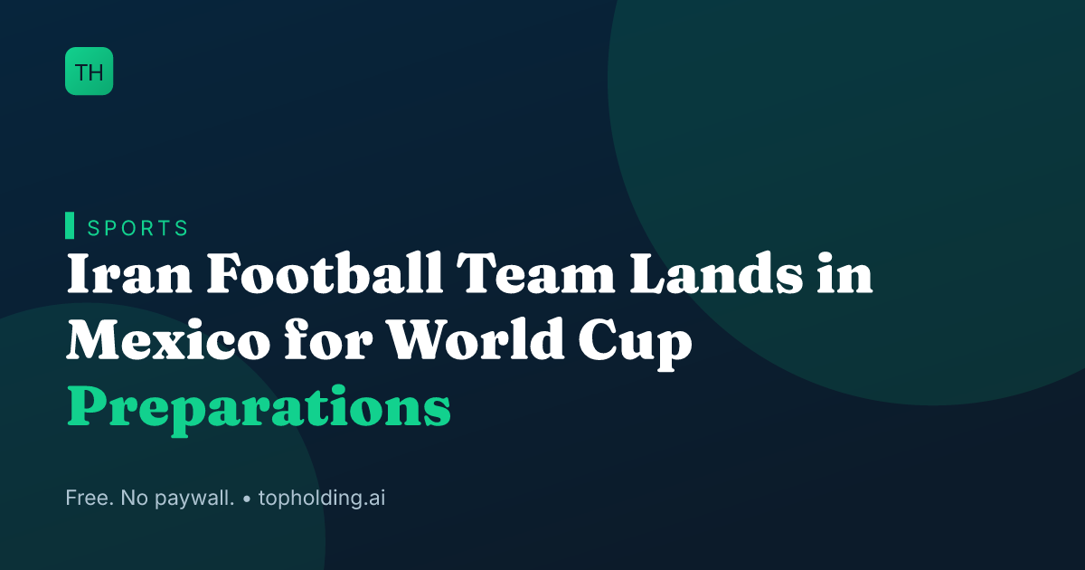 Iran Football Team Lands in Mexico for World Cup Preparations