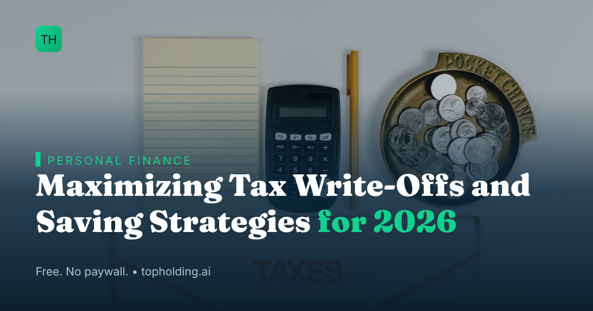 Maximizing Tax Write-Offs and Saving Strategies for 2026
