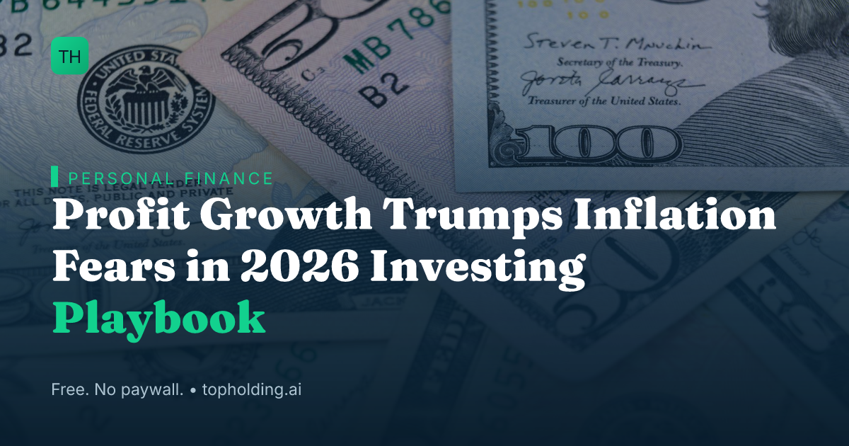 Profit Growth Trumps Inflation Fears in 2026 Investing Playbook