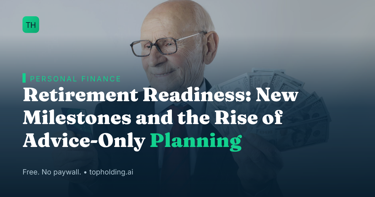 Retirement Readiness: New Milestones and the Rise of Advice-Only Planning