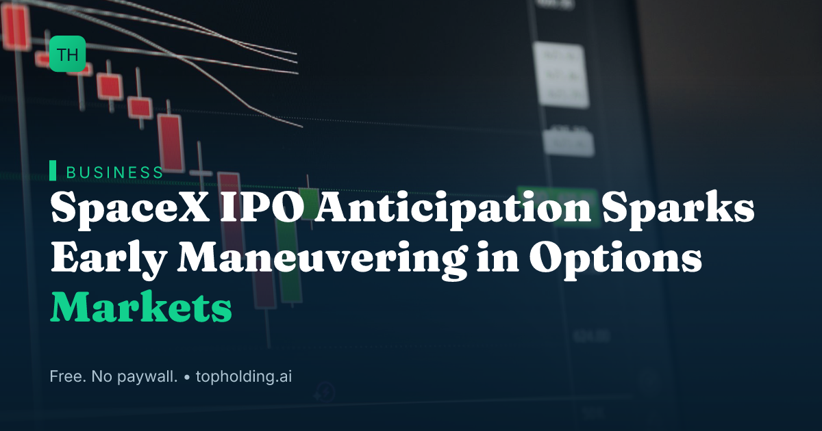 SpaceX IPO Anticipation Sparks Early Maneuvering in Options Markets