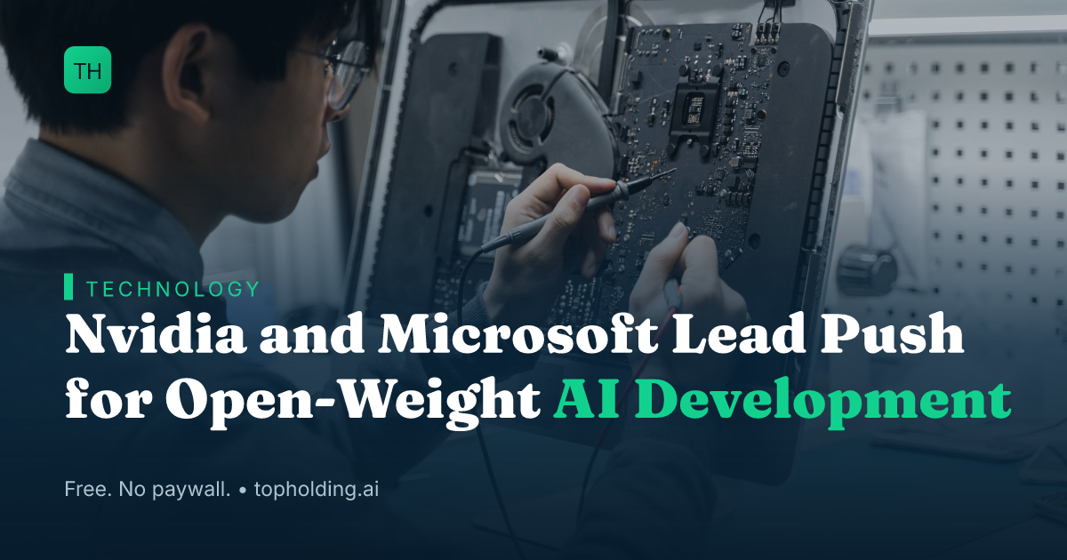 Nvidia and Microsoft Lead Push for Open-Weight AI Development