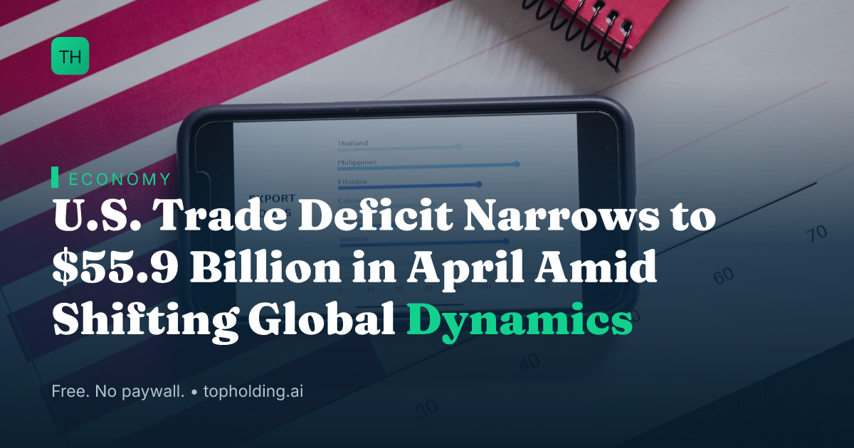 U.S. Trade Deficit Narrows to $55.9 Billion in April Amid Shifting Global Dynamics