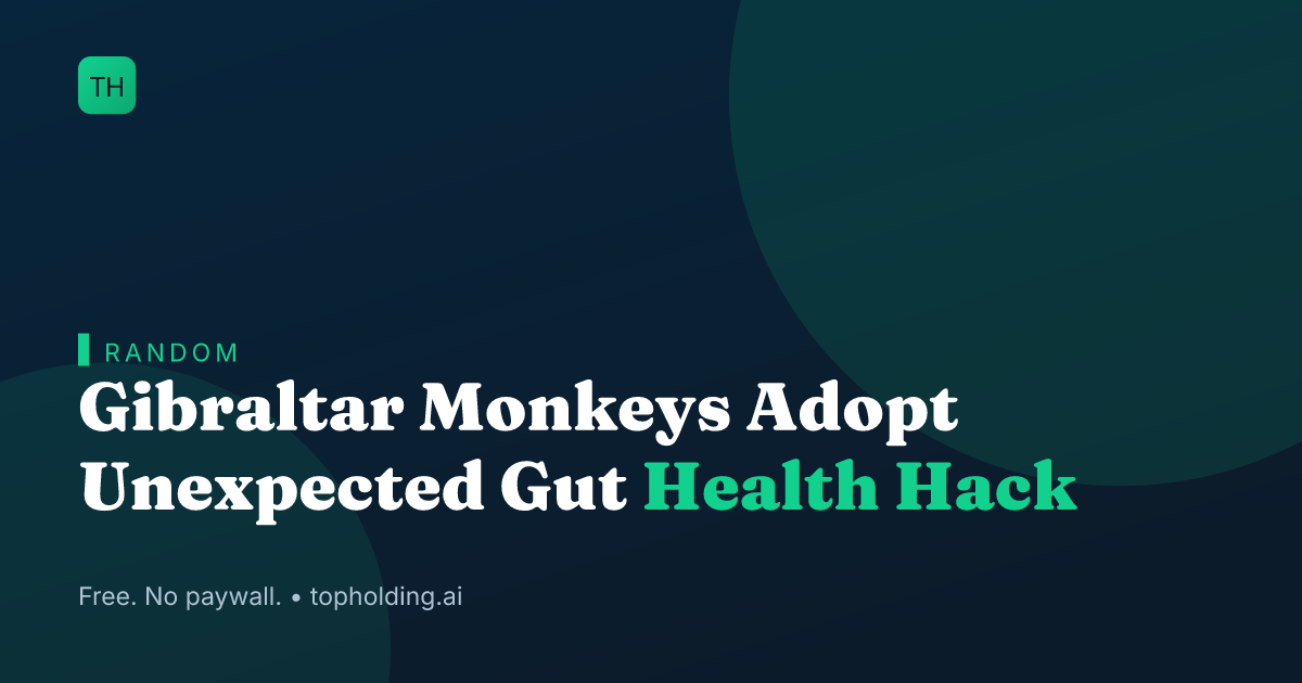 Gibraltar Monkeys Adopt Unexpected Gut Health Hack