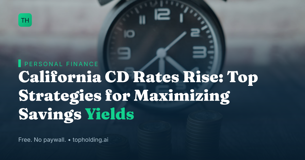 California CD Rates Rise: Top Strategies for Maximizing Savings Yields