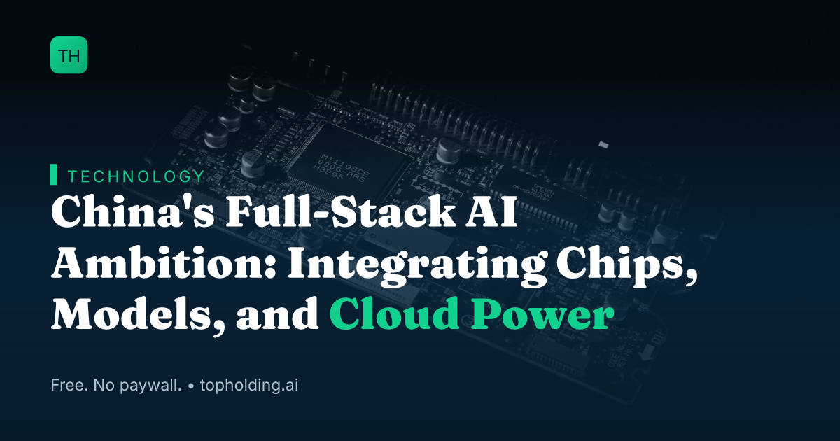 China's Full-Stack AI Ambition: Integrating Chips, Models, and Cloud Power