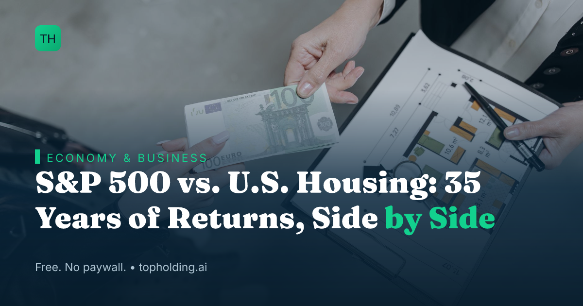 S&P 500 vs. U.S. Housing: 35 Years of Returns, Side by Side
