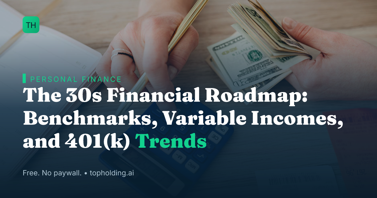 The 30s Financial Roadmap: Benchmarks, Variable Incomes, and 401(k) Trends