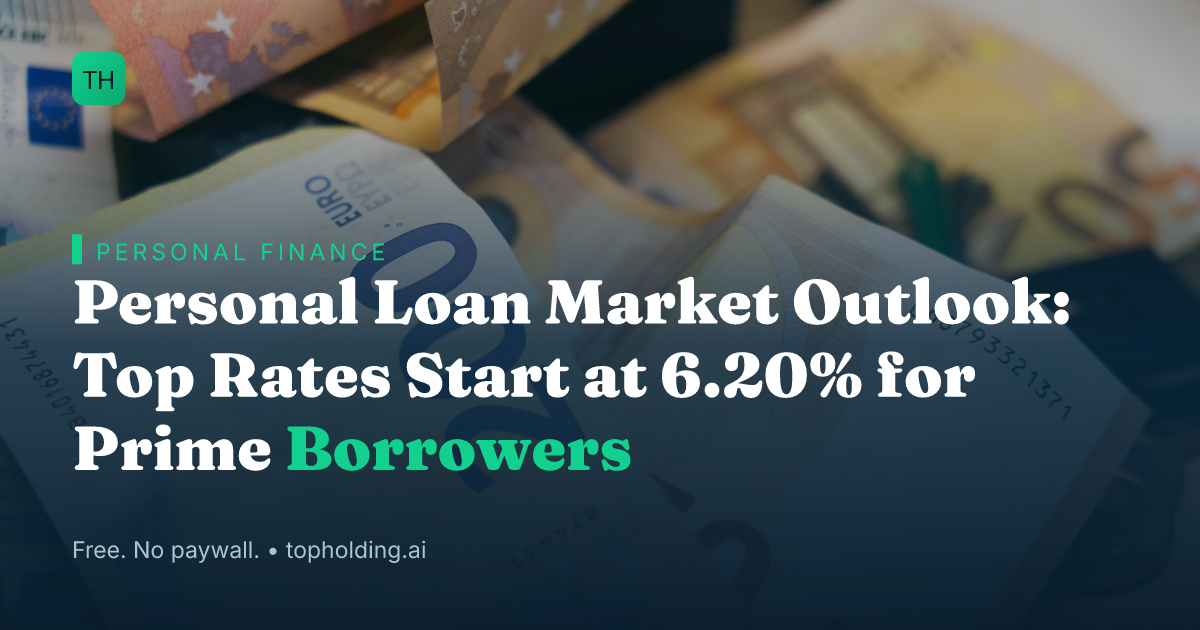 Personal Loan Market Outlook: Top Rates Start at 6.20% for Prime Borrowers