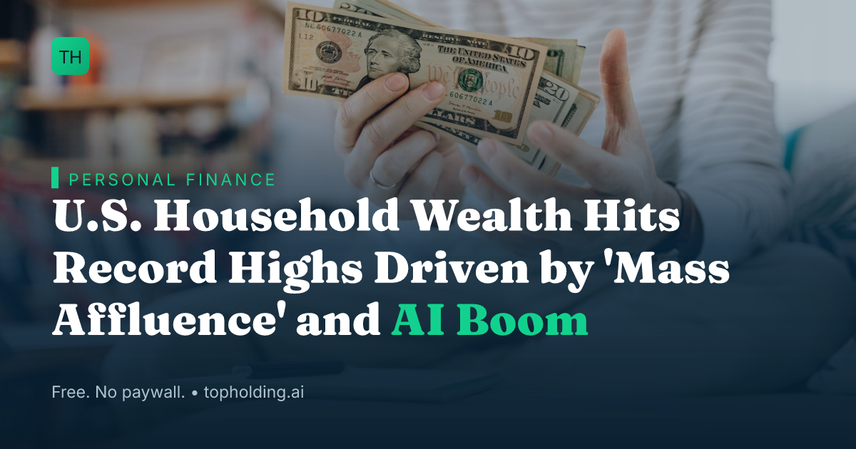 U.S. Household Wealth Hits Record Highs Driven by 'Mass Affluence' and AI Boom