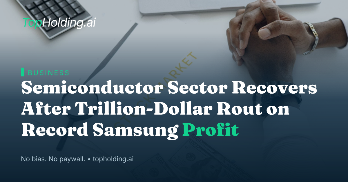 Semiconductor Sector Recovers After Trillion-Dollar Rout on Record Samsung Profit