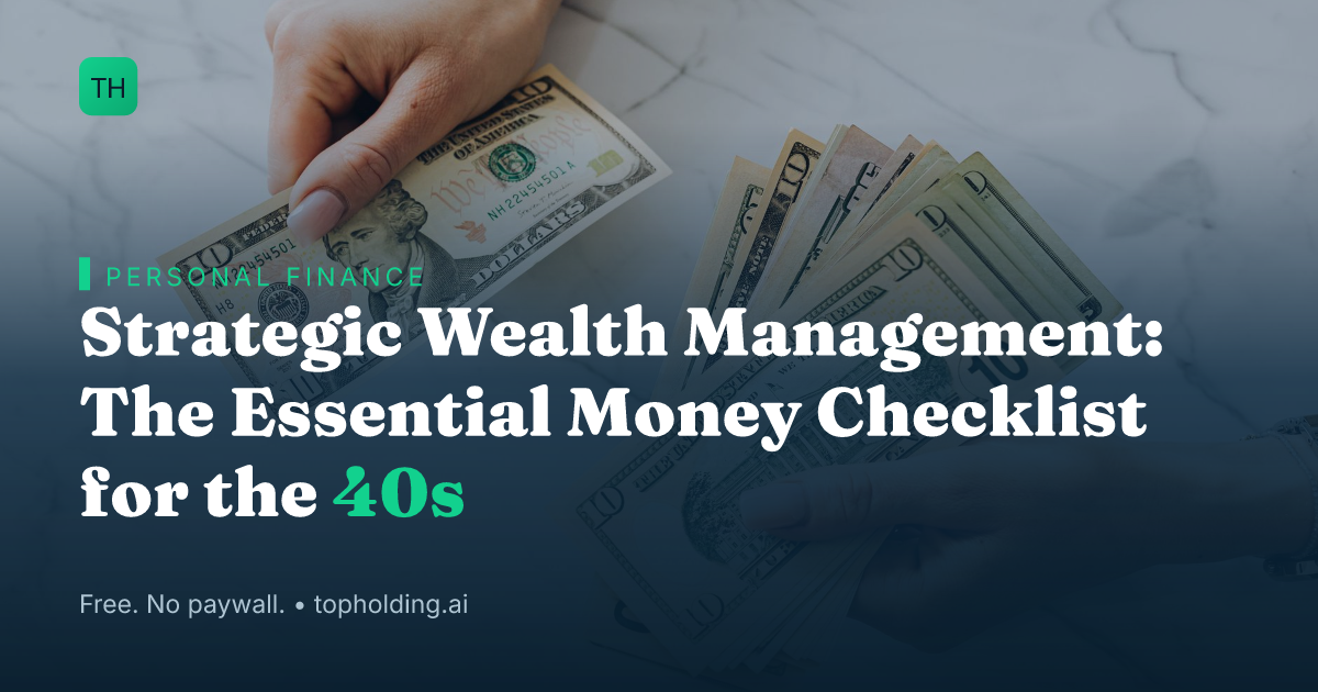 Strategic Wealth Management: The Essential Money Checklist for the 40s