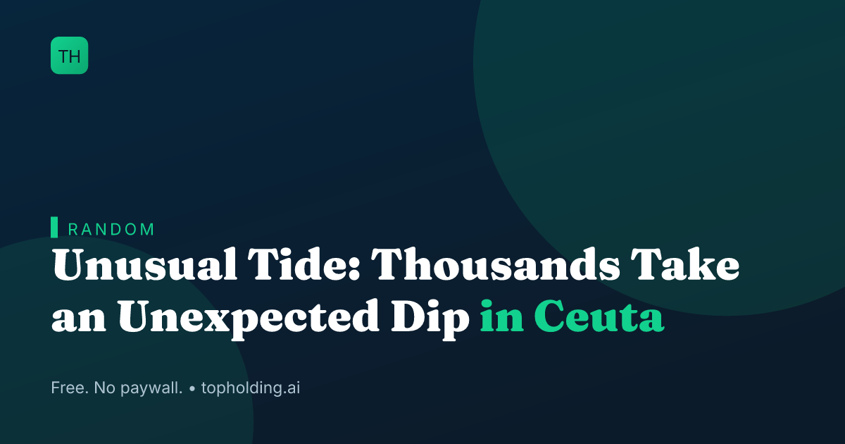 Unusual Tide: Thousands Take an Unexpected Dip in Ceuta