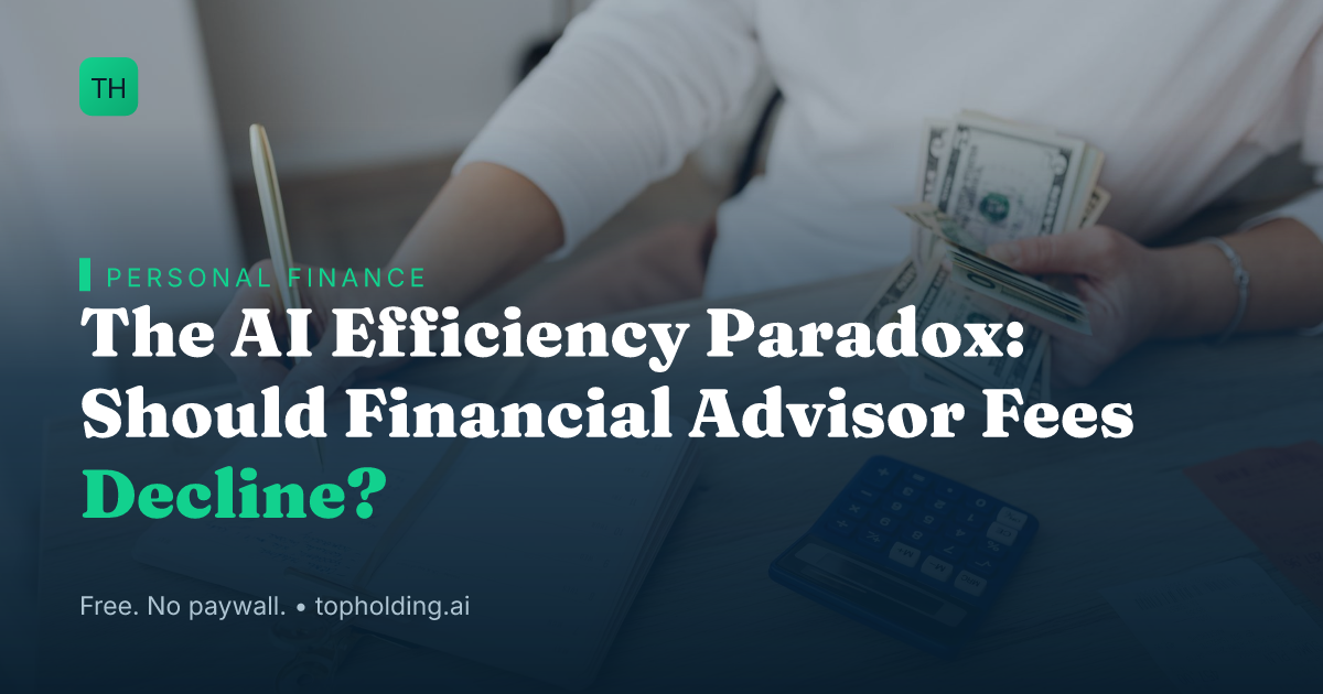The AI Efficiency Paradox: Should Financial Advisor Fees Decline?