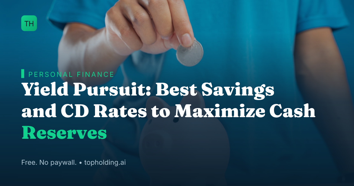Yield Pursuit: Best Savings and CD Rates to Maximize Cash Reserves