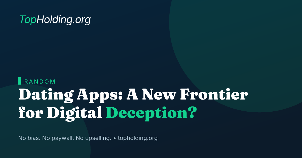 Dating Apps: A New Frontier for Digital Deception?