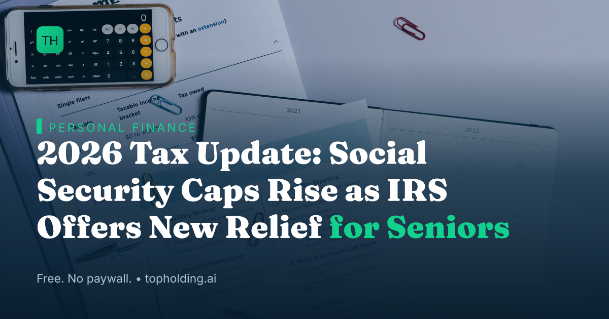 2026 Tax Update: Social Security Caps Rise as IRS Offers New Relief for Seniors