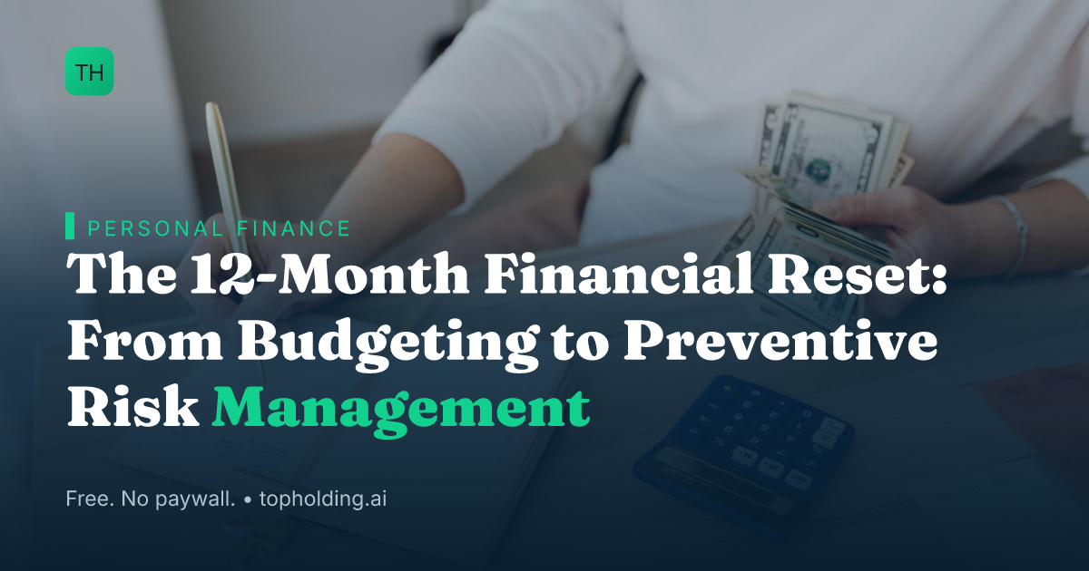 The 12-Month Financial Reset: From Budgeting to Preventive Risk Management