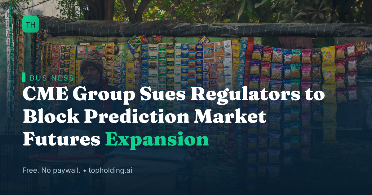 CME Group Sues Regulators to Block Prediction Market Futures Expansion