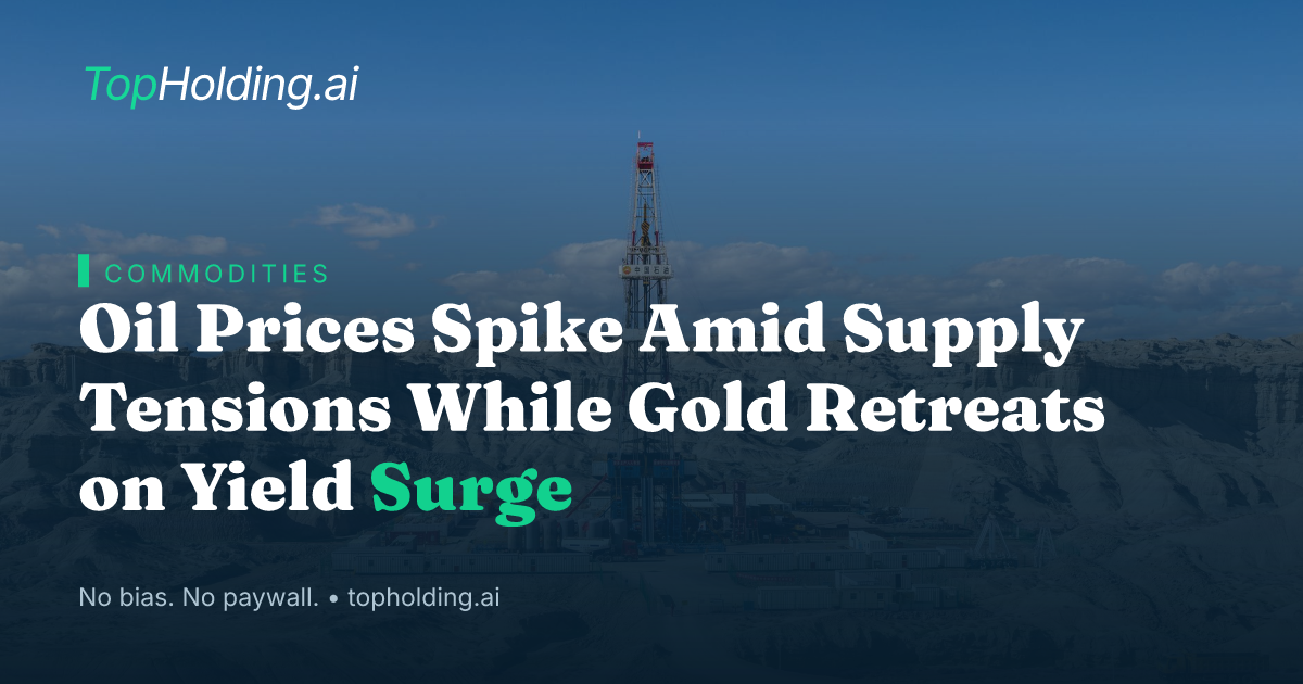 Oil Prices Spike Amid Supply Tensions While Gold Retreats on Yield Surge